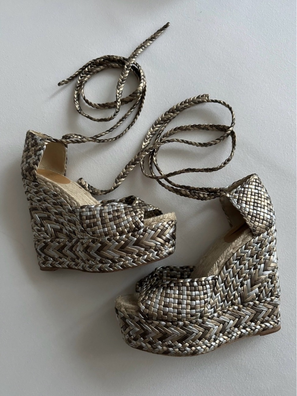 Hermes Metallic Espadrille